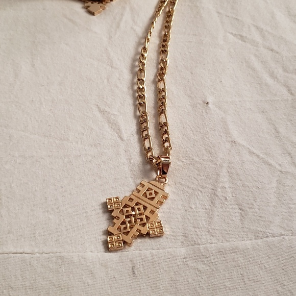 Ethiopian symbol bracelet and chain - Picture 1 of 2